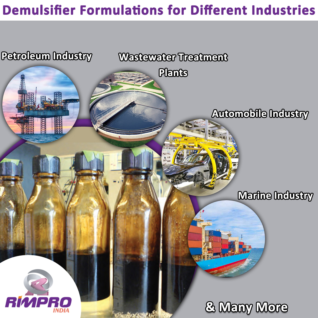 Demulsifier Formulations for Different Industries