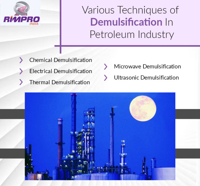 demulsification techniques in the petroleum industry